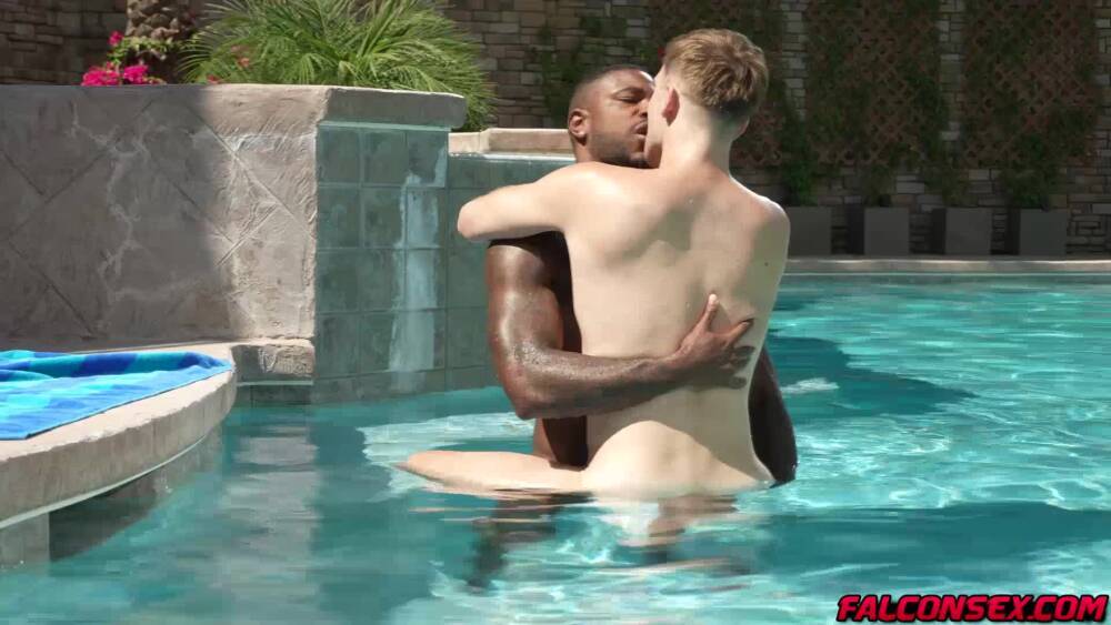 Interracial Gay Sex By The Pool With Reign And Trent Marx Boyfriendtv