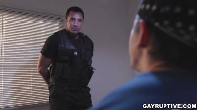 Jack Hunter - Nick Capra - Officer Nick Capra's huge dick inside my mouth - boyfriendtv.com