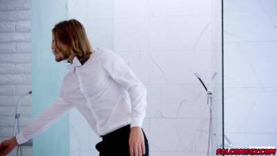 Shane joins Austin filling his hole in the shower room - boyfriendtv.com