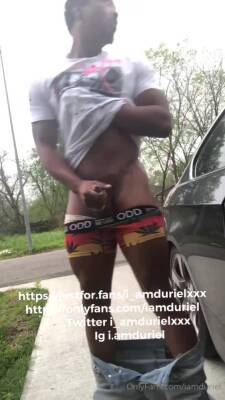 Duriel Jacking Off In His Grandma’s Driveway - boyfriendtv.com
