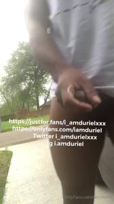 Duriel Jacking Off In His Grandma’s Driveway 2 - boyfriendtv.com