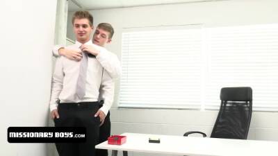 Missionary Boys - Two Missionary Boys Assigned As Companions Gets Kinky And Make Out In Clos - boyfriendtv.com
