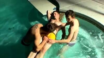 Gay boy leather sex video Undie 4-Way - Hot Tub Action - drtuber.com