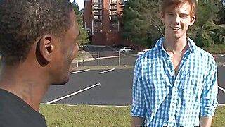 Kyle Powers Tries Gay Sex With A Black Guy - gayxo.com