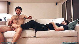 Massaging my friend’s feet and jerking off together - gayxo.com