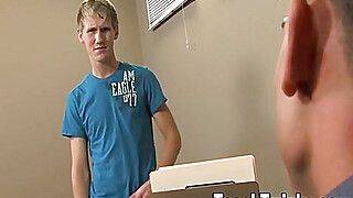 Twink cums from teachers massive dick - gayxo.com